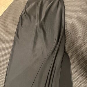 Old Navy Black slip Skirt with slit midi